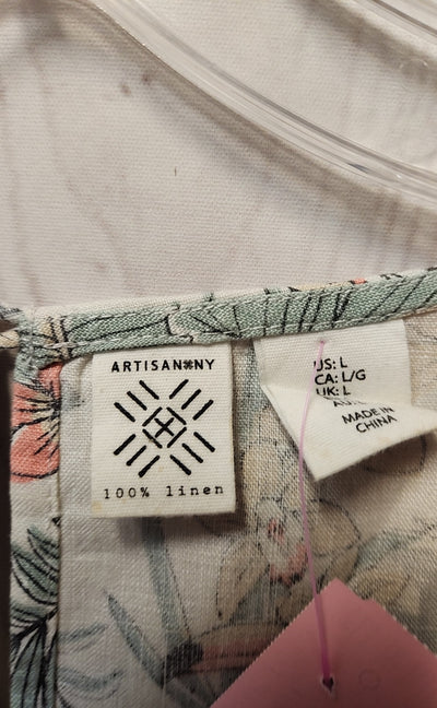 Artisan NY Women's Size L White Linen Dress