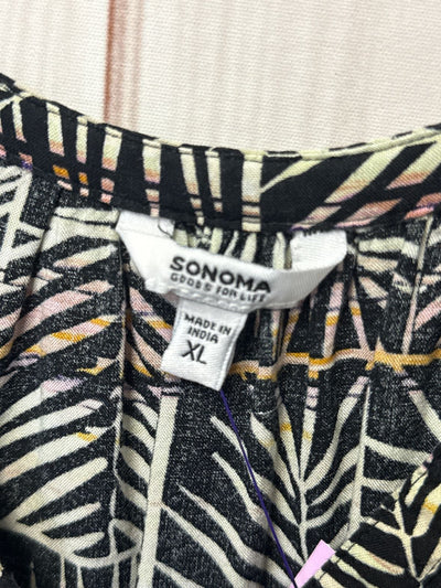 Sonoma Women's Size XL Black Sleeveless Top