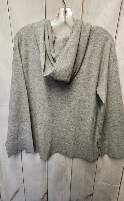 Loft Women's Size L Gray Hooded Sweater