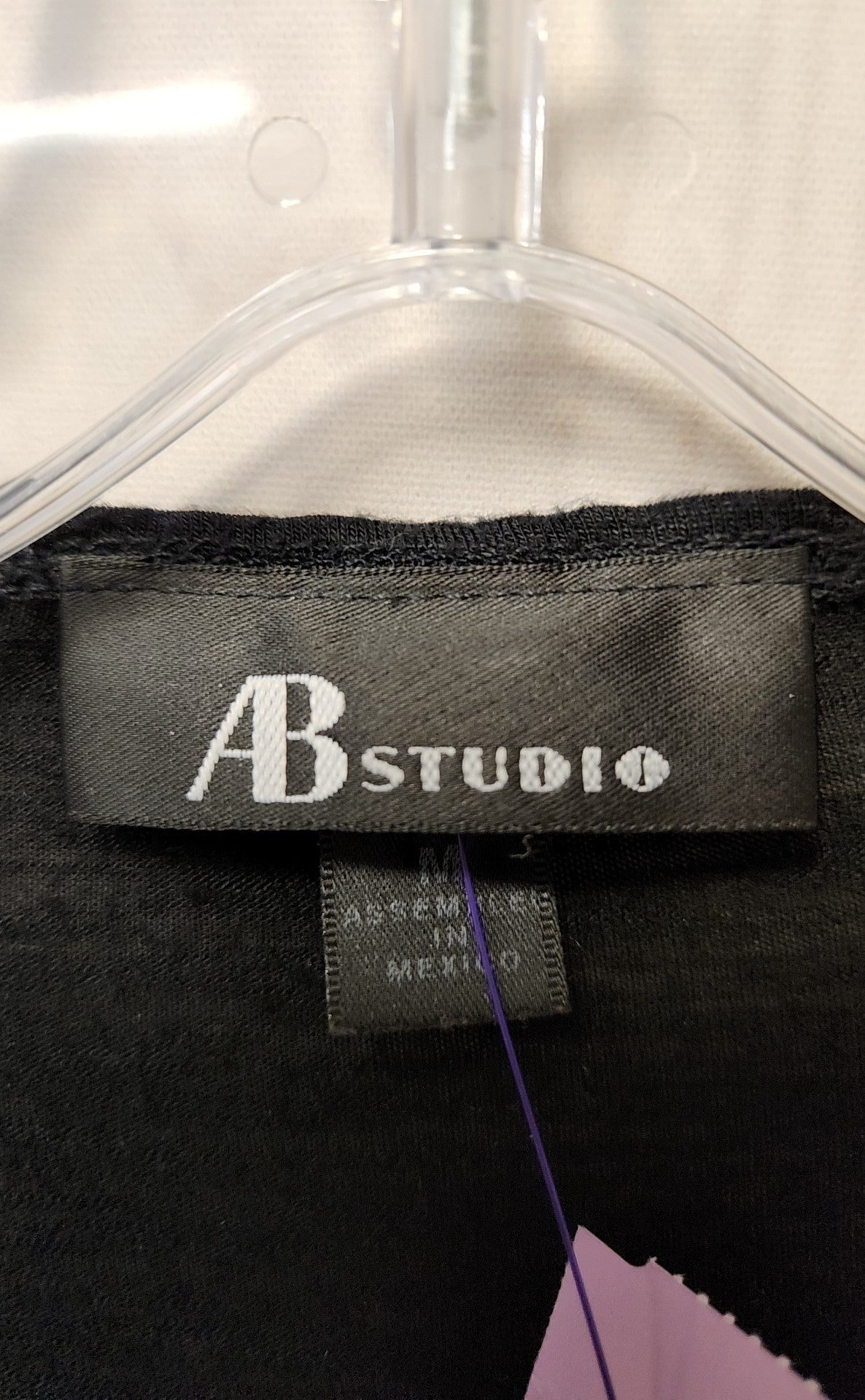 AB studio Women's Size M Black Cardigan
