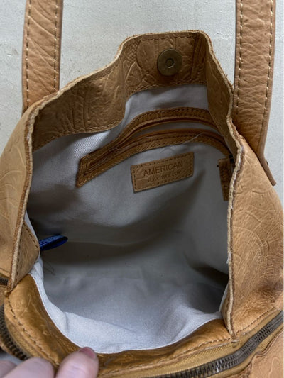 American Leather Co Tan Leather Purse Bag