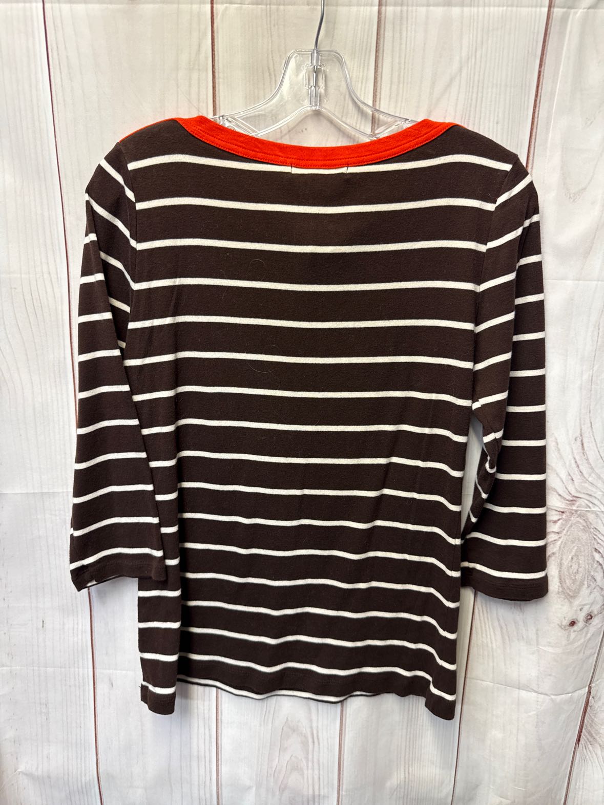 Lauren by Ralph Lauren Women's Size L Brown 3/4 Sleeve Top