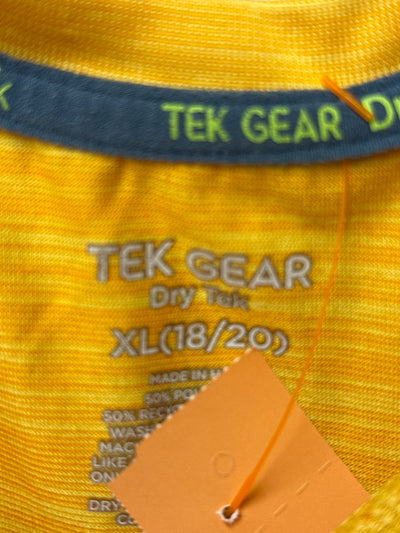 Tek Gear Boy's Size 18/20 Yellow Shirt