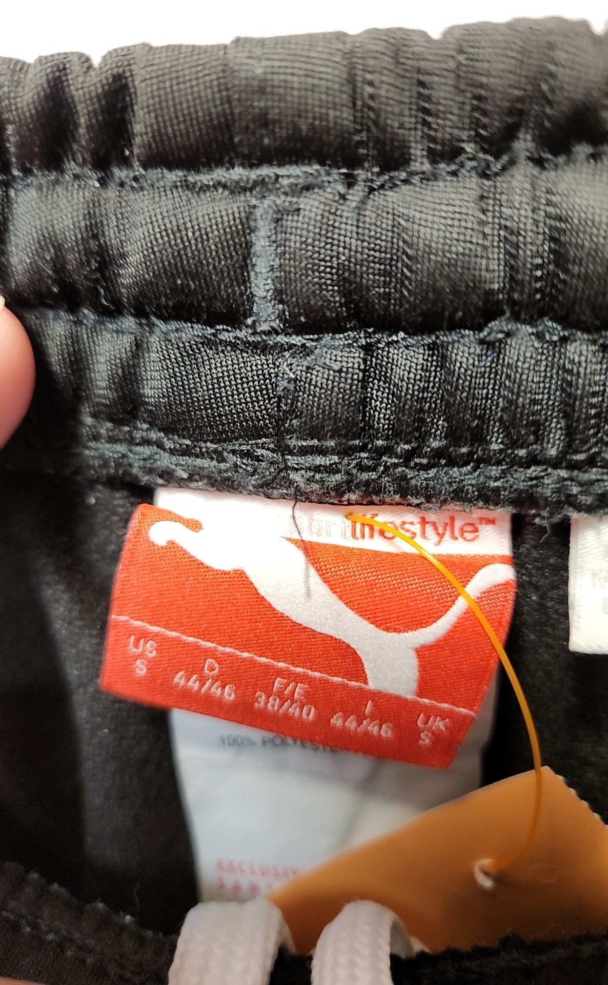 Puma Women's Size S Black & White Sweatpants