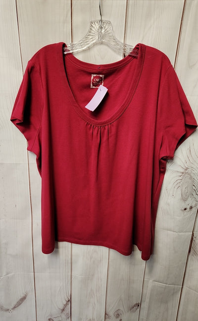 Cato Women's Size 22/24 Pink Short Sleeve Top