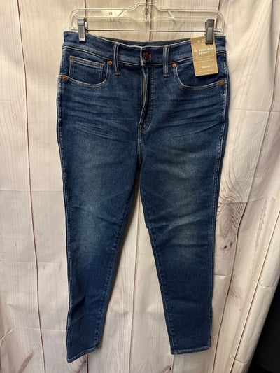 NWT Madewell Women's Size 29 (7-8) Petite Blue Jeans 10" High Rise Skinny