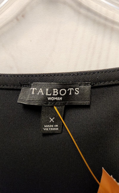 Talbots Women's Size XL Black Sleeveless Top