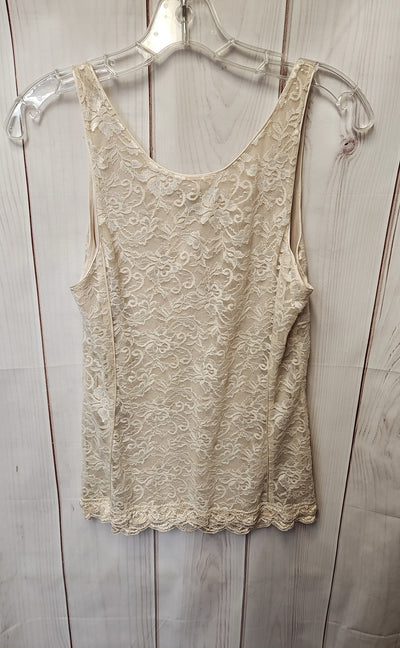 Express Women's Size M Beige Sleeveless Top