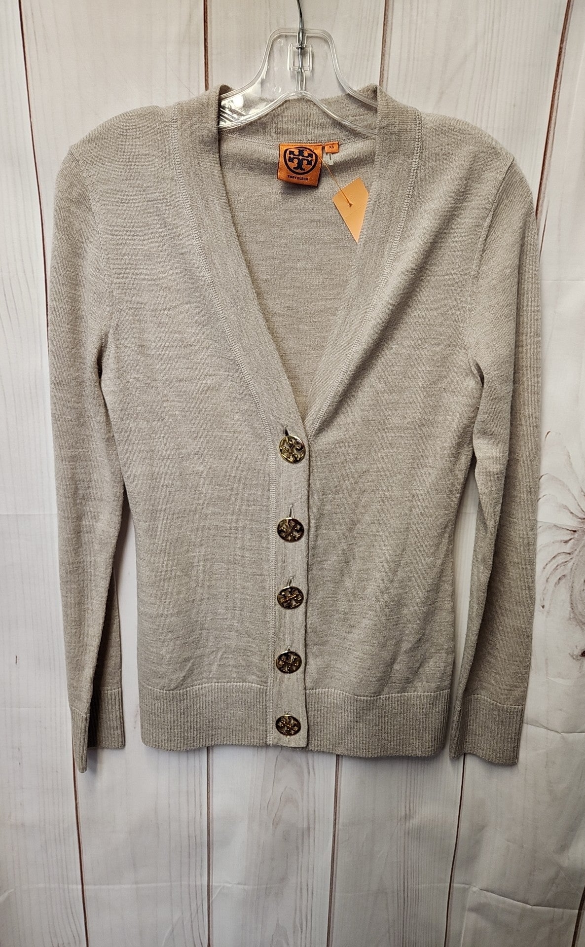 Tory Burch Women's Size XS Beige Cardigan