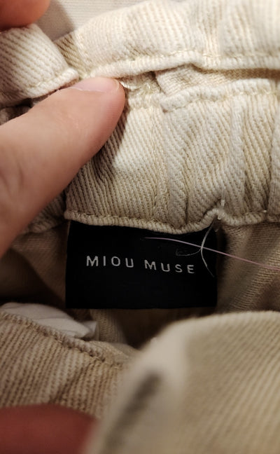 Miou Muse Women's Size S Beige Shorts