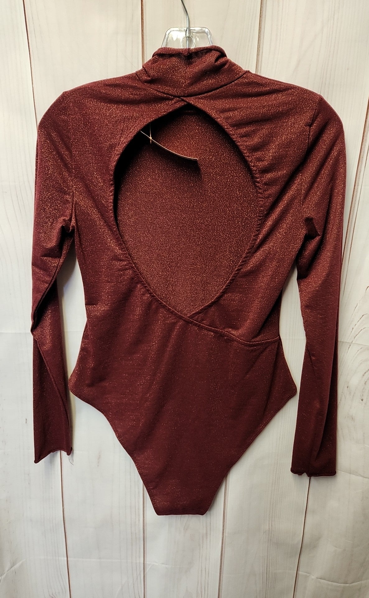 Daily Practice Women's Size XS Red Metallic Bodysuit
