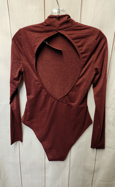 Daily Practice Women's Size XS Red Metallic Bodysuit