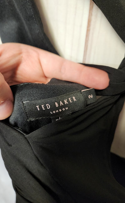 NWT Ted Baker Women's Size 2 = US 6 Black Dress