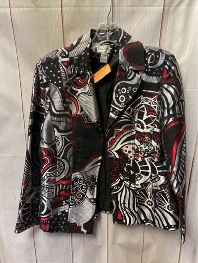 Chico's Women's Size M Black & Red Jacket