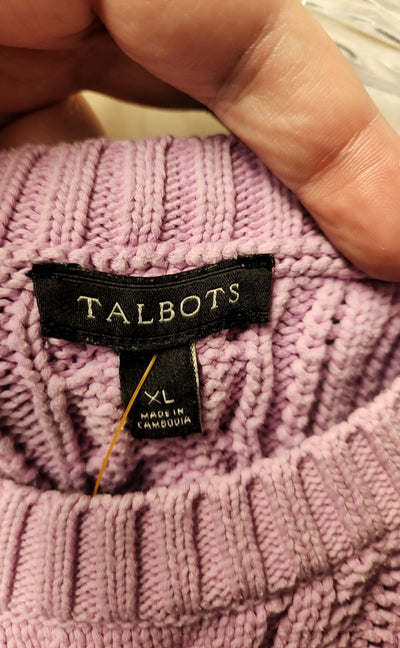 Talbots Women's Size XL Purple Sweater