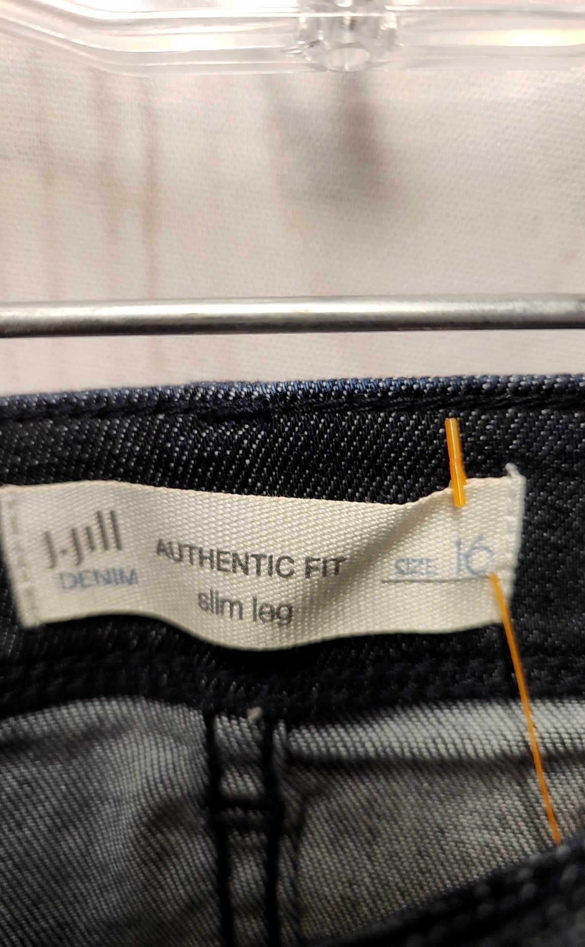 NWT J Jill Women's Size 33 (15-16) Blue Jeans Authentic Fit Slim Leg