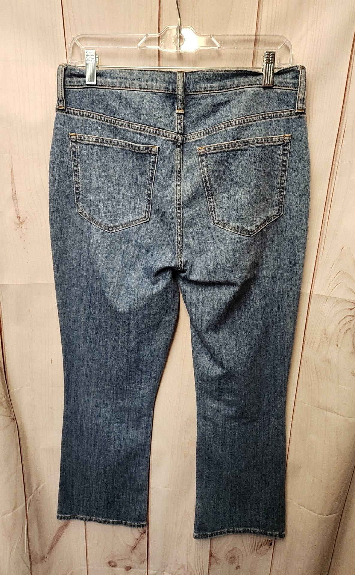 J Crew Women's Size 29 (7-8) Blue Jeans Mid Rise Flare Crop