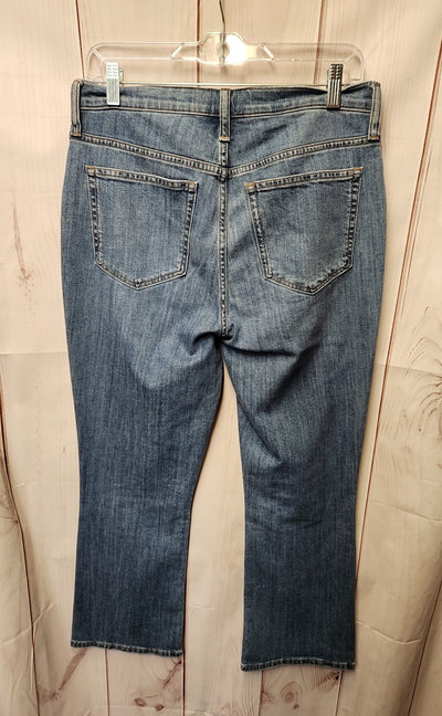 J Crew Women's Size 29 (7-8) Blue Jeans Mid Rise Flare Crop
