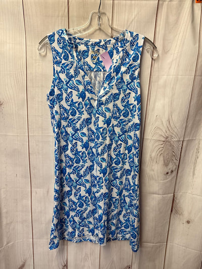 Lilly Pulitzer Women's Size XS White & Blue Dress Jilly Seashell