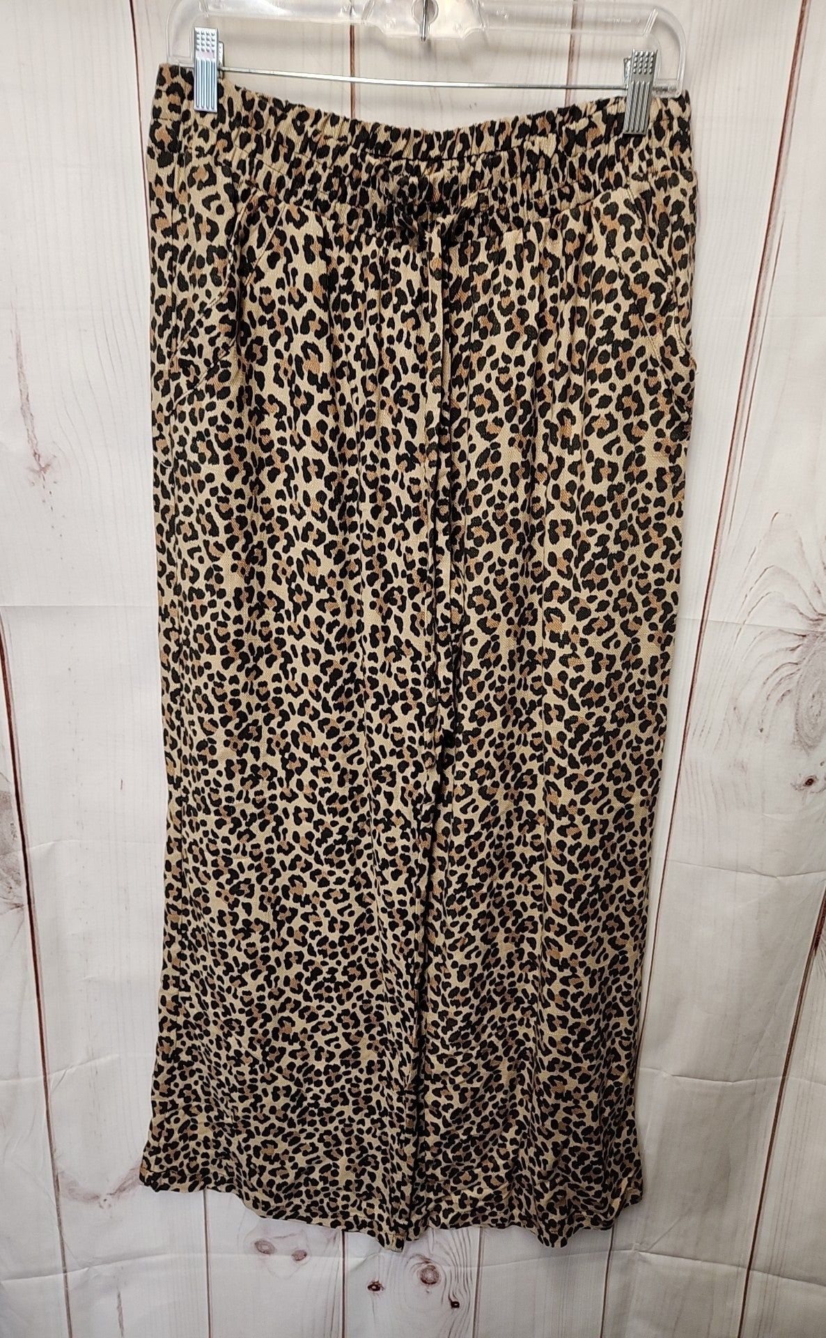 Sienna Sky Women's Size XL Brown Animal Print Pants