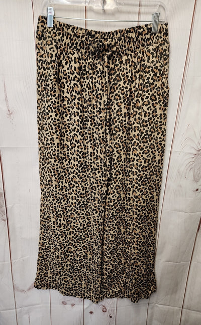 Sienna Sky Women's Size XL Brown Animal Print Pants