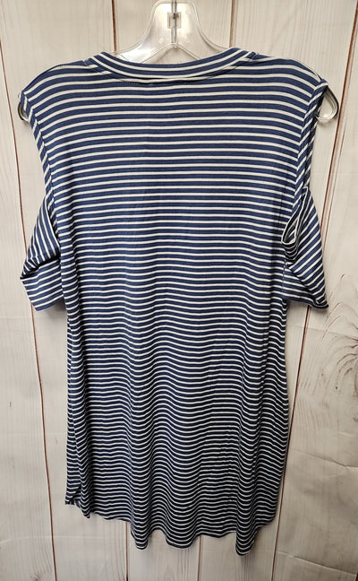 NWT Kokoon Women's Size XL Blue Cold Shoulder Top