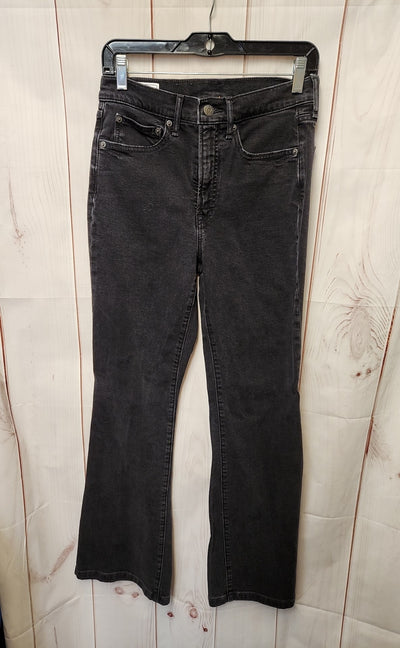 Gap Women's Size 28 (5-6) Black Jeans Flare High Rise