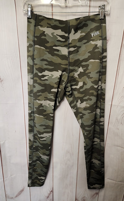 Pink Women's Size M Green Camo Leggings