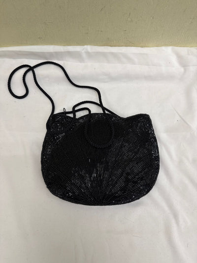 Black Beaded Purse Bag
