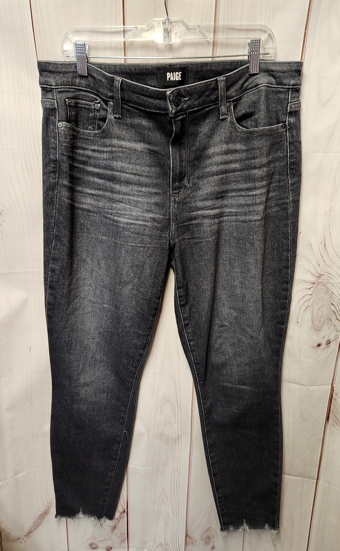 Paige Women's Size 34 (18/1X) Black Jeans Hoxton Ankle