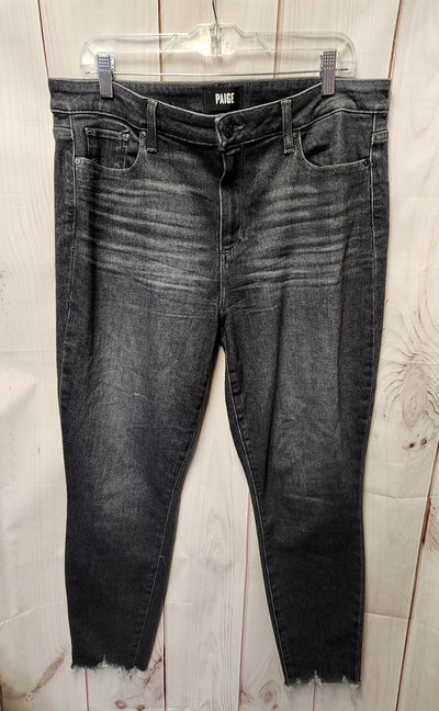Paige Women's Size 34 (18/1X) Black Jeans Hoxton Ankle