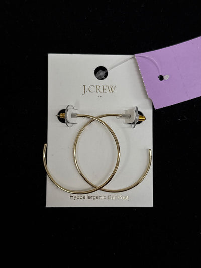 NWT J Crew Gold Hoop Earrings