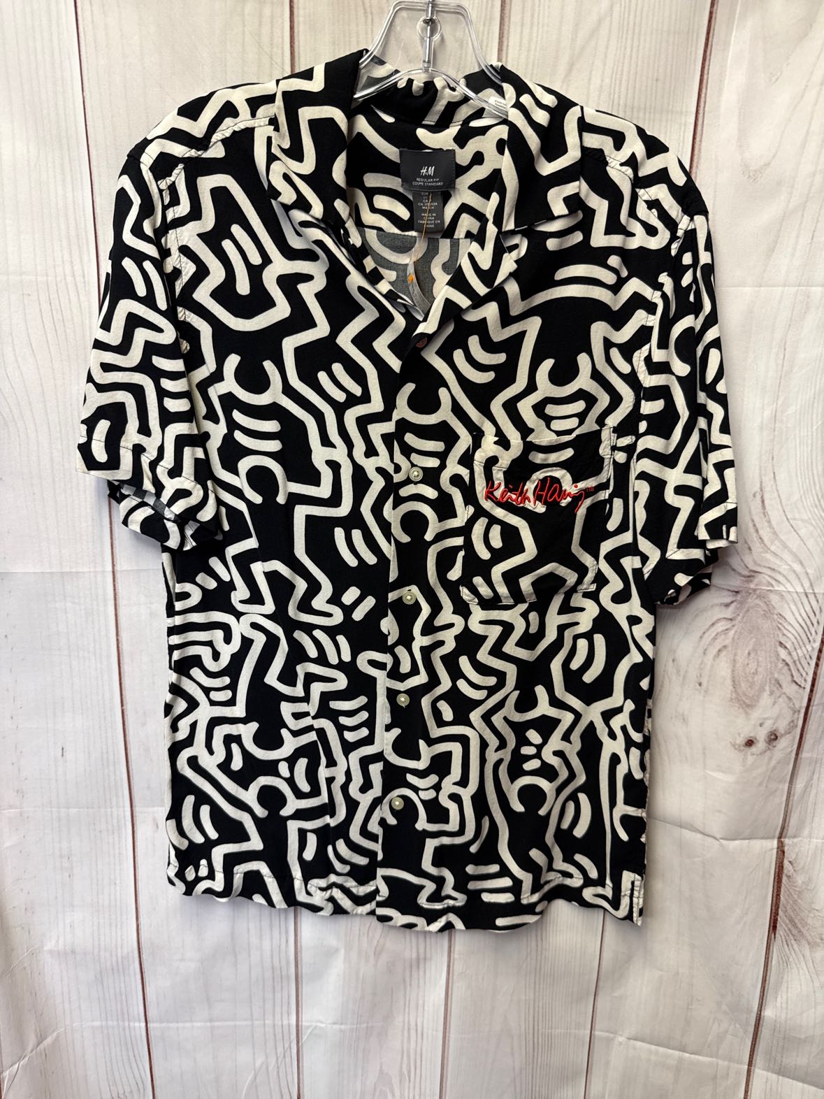 H&M Men's Size S Black & White Shirt