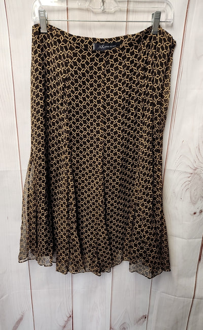 Anne Klein Women's Size 10 Brown Silk Skirt