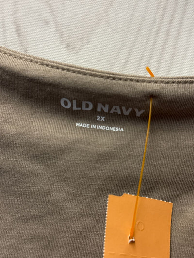 Old Navy Women's Size 2X Brown Bodysuit