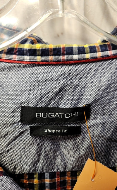Bugatchi Men's Size XL Navy Shirt