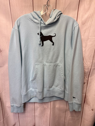 The Black Dog Women's Size L Light Blue Hoodie