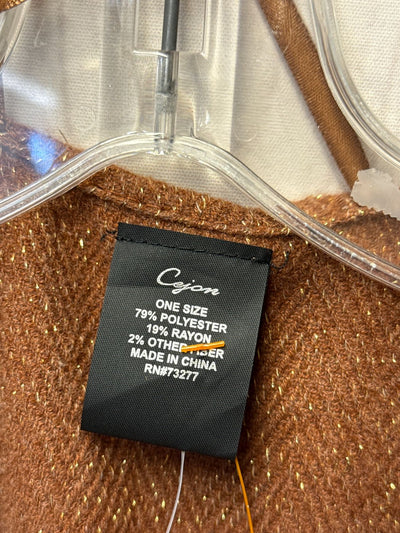 NWT Cejon Women's Size One Size Orange Cardigan