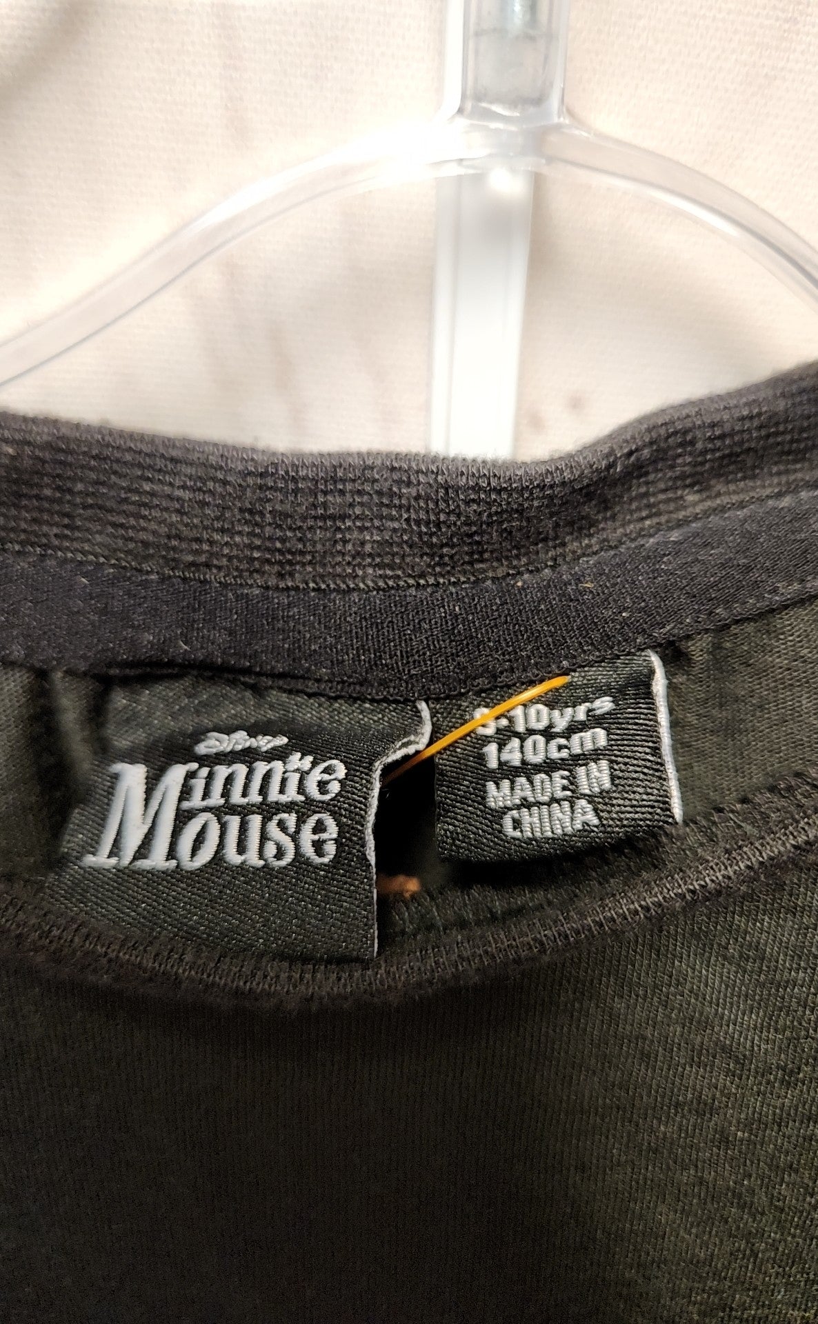 Minnie Mouse Girl's Size 9/10 Black Pajamas