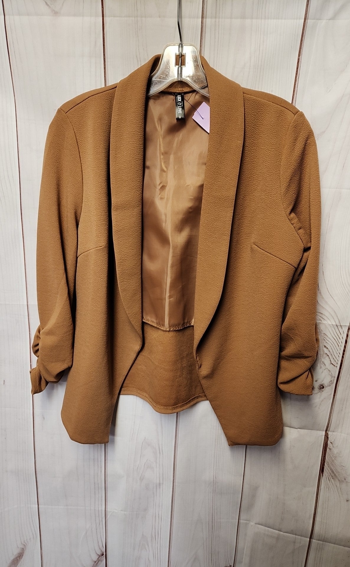 Lock & Love Women's Size M Brown Cardigan