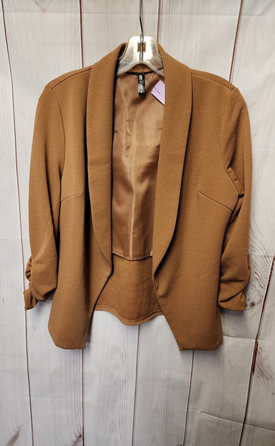 Lock & Love Women's Size M Brown Cardigan