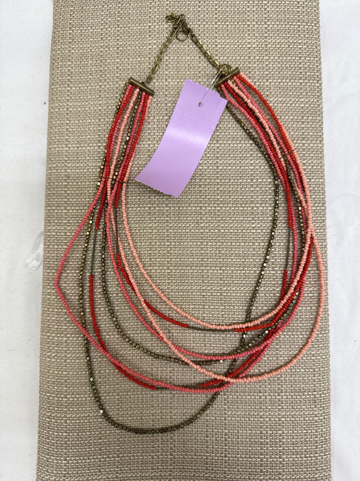 Pink Beaded Necklace