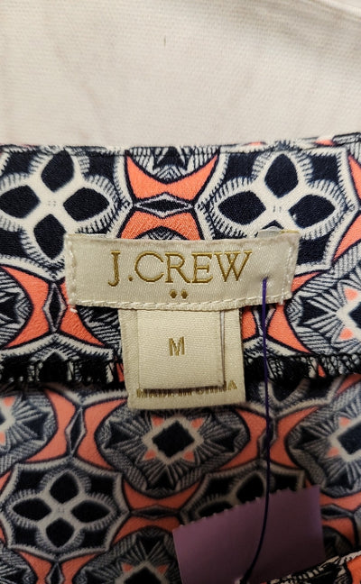 J Crew Women's Size M Pink & Blue Short Sleeve Top