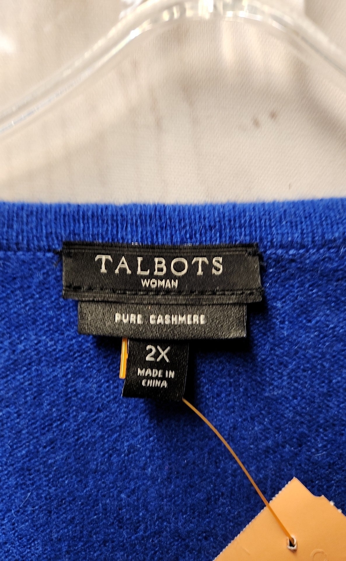 Talbots Women's Size 2X Blue Cashmere Sweater