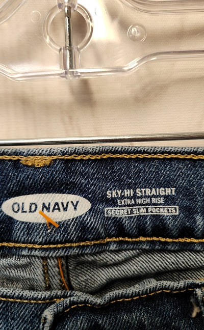 Old Navy Women's Size 28 (5-6) Blue Jeans Sky-Hi Straight