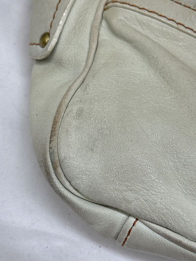 Marc by Marc Jacobs White Leather Purse Bag AS IS - marks/wear