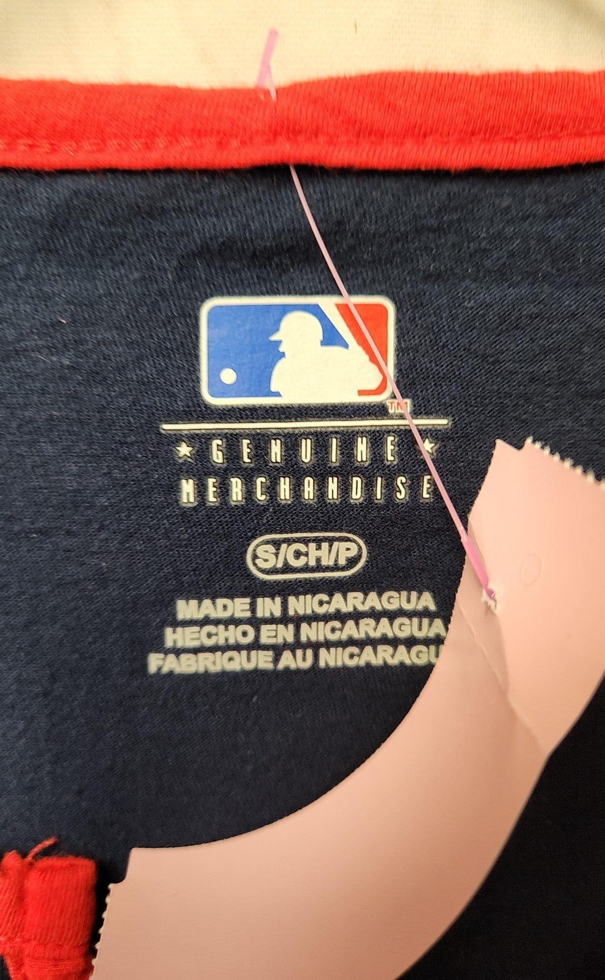 Red Sox Women's Size S Navy Short Sleeve Top