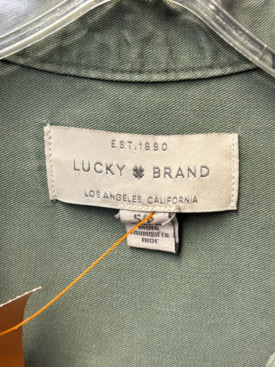Lucky Brand Women's Size S Green Long Sleeve Top