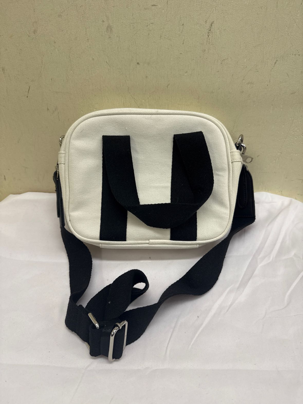 White Canvas Purse Bag