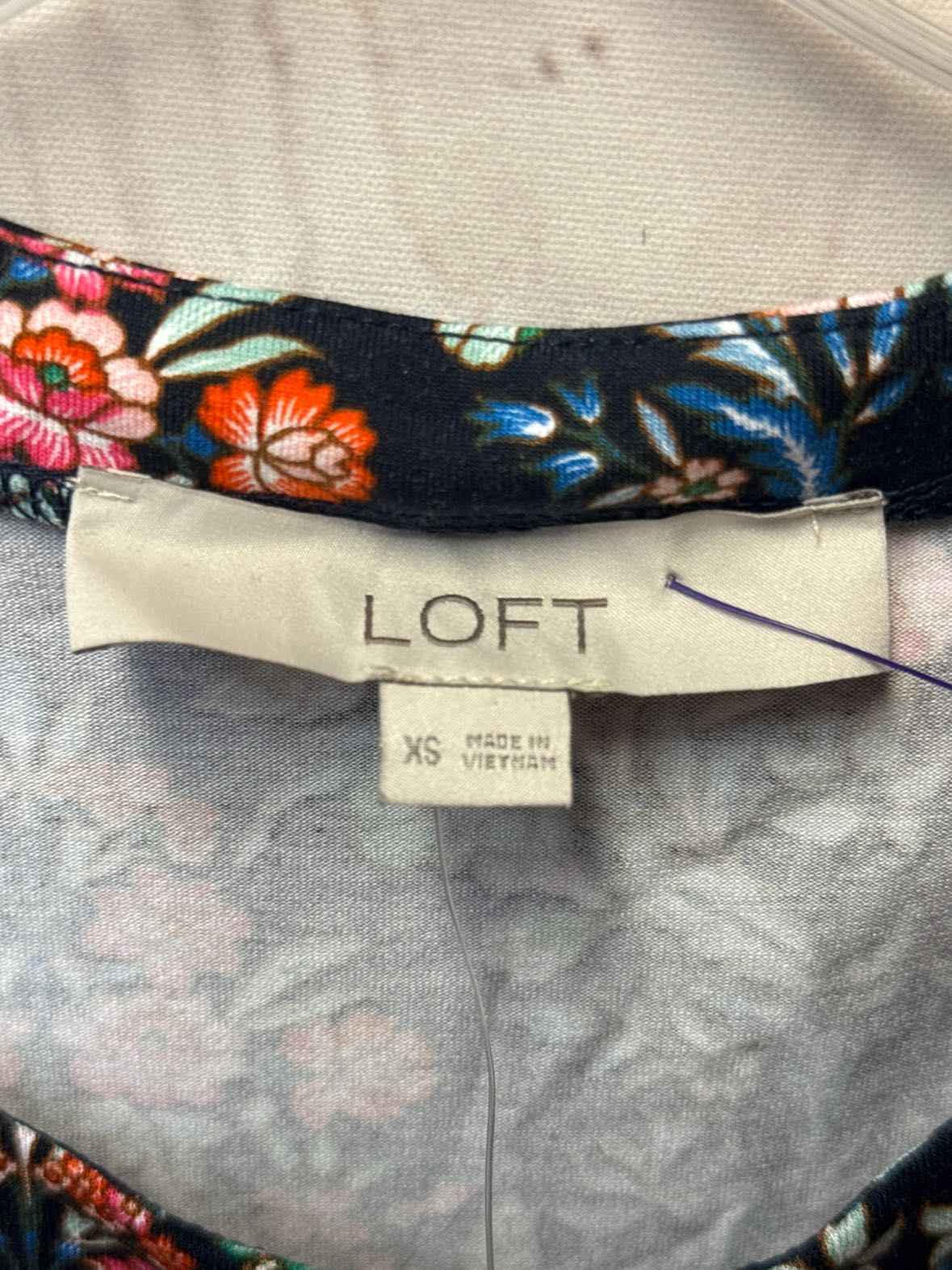 NWT Loft Women's Size XS Navy Floral Dress